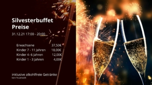 Silvesterbuffet Preise 2021